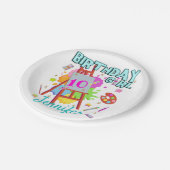 Assiettes En Carton Peinture d'art Splter Peinture Anniversaire Fille (Angle)