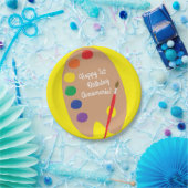 Assiettes En Carton Peinture de la fête Anniversaire de enfant (Fête)