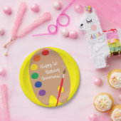 Assiettes En Carton Peinture de la fête Anniversaire de enfant (Fête)