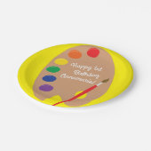 Assiettes En Carton Peinture de la fête Anniversaire de enfant (Angle)