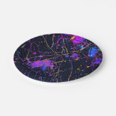 Assiettes En Carton Peinture de néon (Angle)