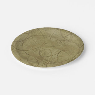 Assiettes En Carton Peinture des cercles liés par Jennifer Goldberger