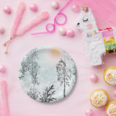 Assiettes En Carton Peinture d'hiver, Noël, hiver (Fête)