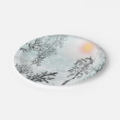 Assiettes En Carton Peinture d'hiver, Noël, hiver (Angle)