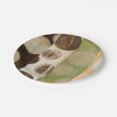 Assiettes En Carton Peinture en panneau de bois de tonalité Terre avec (Angle)