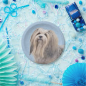 Assiettes En Carton Peinture Havanaise (Argent) - Cute Original Chien (Fête)