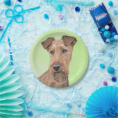 Assiettes En Carton Peinture Irlandaise Terrier - Cute Original Chien (Fête)