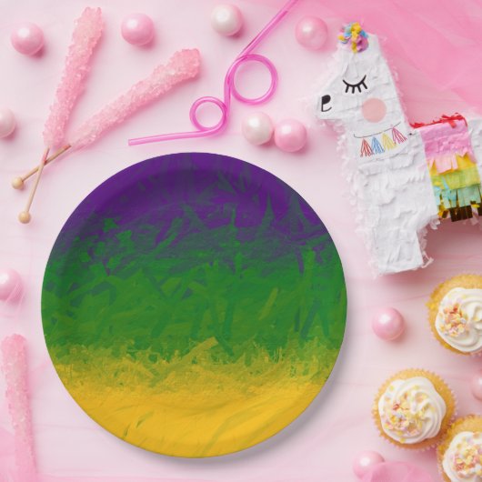 Assiettes En Carton Peinture Mardi Gras (Fête)