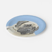 Assiettes En Carton Peinture Mastiff (Fawn) anglaise - Art Chien origi (Angle)