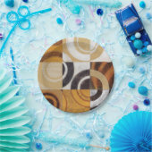 Assiettes En Carton Peinture moderne avec Motifs circulaires (Fête)