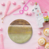 Assiettes En Carton Peinture moderne dans les tons de terre par Norman (Fête)