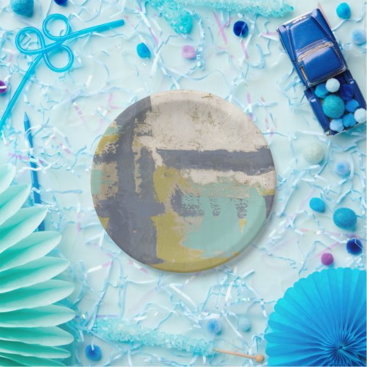 Assiettes En Carton Peinture moderne pour la libre expression (Fête)