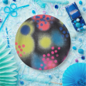 Assiettes En Carton Peinture par pulvérisation (Fête)