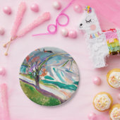 Assiettes En Carton Peinture paysagère Edward Munch (Fête)