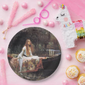 Assiettes En Carton Peinture Prérapide De La Dame De Shallot (Fête)