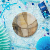 Assiettes En Carton Peinture texturée rugueuse sur la Terre (Fête)