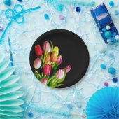 Assiettes En Carton Peinture Tulip - Art Fleur original (Fête)