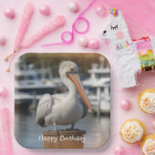 Assiettes En Carton Pélican beau (Fête)