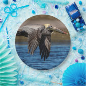 Assiettes En Carton Pélican en vol (Fête)