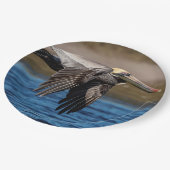 Assiettes En Carton Pélican en vol (Angle)