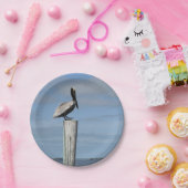 Assiettes En Carton Pélican sur plaques de papier (Fête)