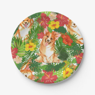Assiettes En Carton Pembroke Welsh Corgi Motif