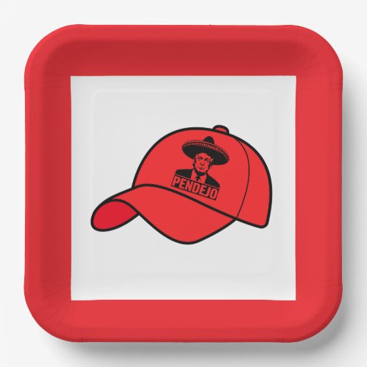 Assiettes En Carton Pendejo Trump Party Plate (Recto)