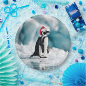 Assiettes En Carton Penguin de Noël sur Iceberg (Fête)