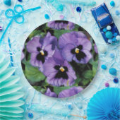 Assiettes En Carton Pensées pourpres (Fête)