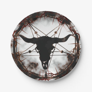 Assiettes En Carton Pentagramme