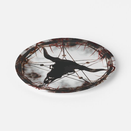 Assiettes En Carton Pentagramme (Angle)