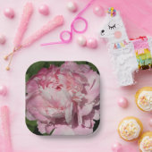 Assiettes En Carton Peony rose (Fête)