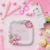 Assiettes En Carton Peony Wedding (Fête)