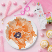 Assiettes En Carton Pépites Aquarelle Fleurs Plaques de papier (Fête)