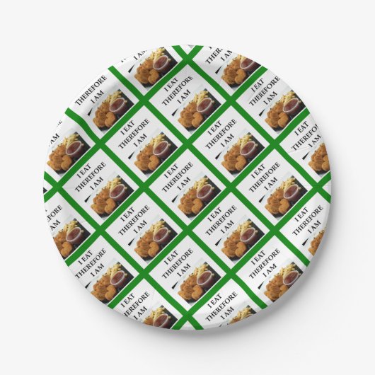 Assiettes En Carton pépites de poulet (Devant)