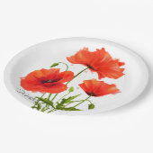 Assiettes En Carton Pépites et éclaboussures de peinture aquarelle (Angle)