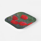 Assiettes En Carton Pépites rouges (Angulaire)