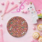 Assiettes En Carton Peppermint Dreams Snoopy Candy Motif (Fête)