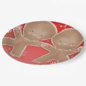 Assiettes En Carton Peppermint pain d'épices jumeaux fête d'anniversai (Angle)