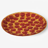 Assiettes En Carton Pepperoni Pizza  (Angle)