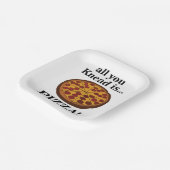 Assiettes En Carton Pepperoni Pizza (Angulaire)