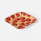 ASSIETTES EN CARTON PEPPERONI PIZZA (Angulaire)