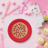 Assiettes En Carton Pepperoni Pizza Thunder_Cove (Fête)