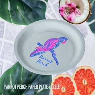 Assiettes En Carton Perche de perroquet