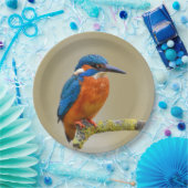 Assiettes En Carton Perching Kingfisher (Fête)