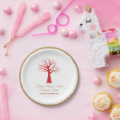 Assiettes En Carton Perdrix de Noël dans un arbre (Fête)