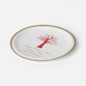Assiettes En Carton Perdrix de Noël dans un arbre (Angle)
