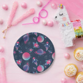 Assiettes En Carton Perdu dans la fête des enfants de l'espace (Fête)