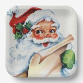 Assiettes En Carton Père Noël (Recto)