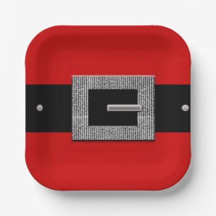 Assiettes En Carton père Noël